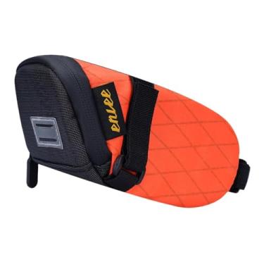 Imagem de Colaxi Bolsa de selim para bicicleta, bolsa sob o assento, bolsa refletiva para armazenamento sob o assento, bolsa traseira para ciclismo, bolsa para, Laranja