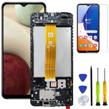 Imagem de HQB-STAR Substituição de tela LCD para Samsung Galaxy A12 16.5 cm SM-A125F/DSN SM-A125U Display LCD Touch Screen Digitalizador + Ferramentas (com moldura)