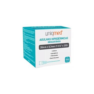 Imagem de Uniqmed, Agulha hipodérmica Uniqmed 30x0,7 22g