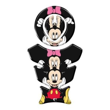 Imagem de Adesivo Protetor Tanque E Bocal Moto Honda Mickey - Teu Adesivo, Preto