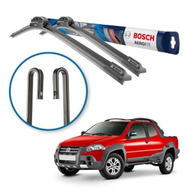 Imagem de Palheta Limpador Parabrisa Fiat Uno Palio Toro UnoMille Bosch Aerofit,