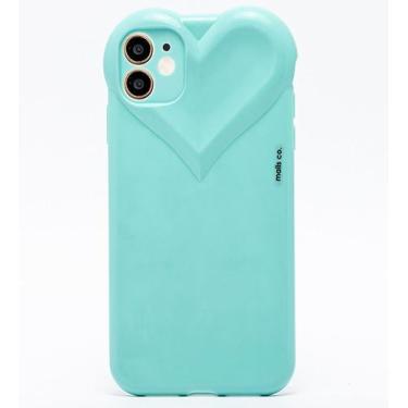 Imagem de  Capa Capinha iPhone 12 Verde Agua Tiffan Com Proteção de Câmera Embor