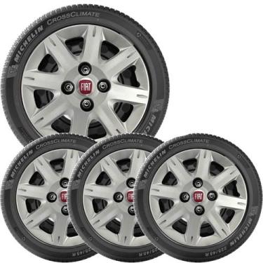 Imagem de 4x Calota Fiat Uno Way Palio Aro 13 com Emblema 072cb - grid