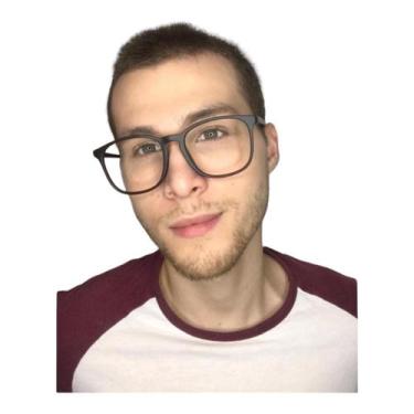 Imagem de Armação Óculos Grau Masculino Quadrada Sky Preto - Palas Eyewear