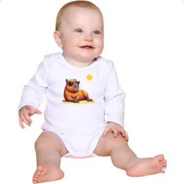 Imagem de Body intantil Capivara praia relax - Alearts, M