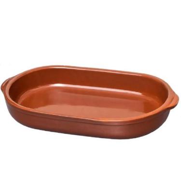 Imagem de Assadeira Travessa de Cerâmica de Barro Vermelha Motta nº 4 - 3100ml (