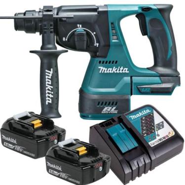 Imagem de Martelete 2 Baterias 18v 5ah Dhr242z Makita Com Carregador Rápido