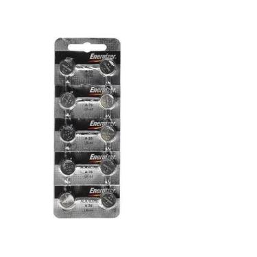 Imagem de 10 Bateria A76 Lr44 Energizer P/Relógio Brinquedo