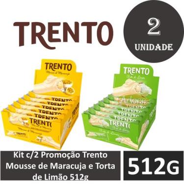 Imagem de Kit c/2  Trento Mousse  Maracuja e Torta  Limão 512g