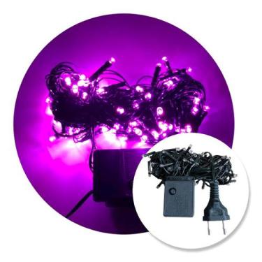 Imagem de Pisca Luz Natal Led 10 metros 110V Decoração Fio Verde - TOP NATAL, Ro