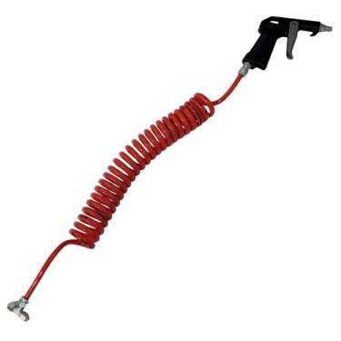 Imagem de 1 Pistola De Ar Gatilho Mangueira Cabine Caminhão Vermelha - TOP-AR