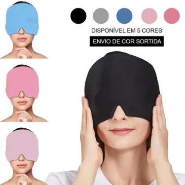 Imagem de Touca Máscara Tapa Olhos Cabeça Gel 360 Térmica Compressora - Ofertas 