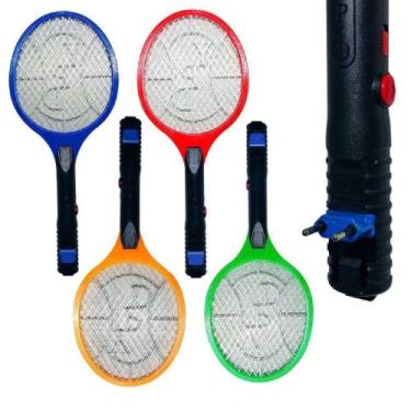 Imagem de Raquete Elétrica Bivolt  RECARREGAVÉL Mata Mosca Pernilongo - Yaha
