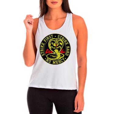 Imagem de Regata Feminina Branca Cobra Kai 05 - DESIGN CAMISETAS, Branco, M
