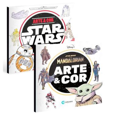 Imagem de Livros Do Star Wars E Mandalorian  Arte E Cor