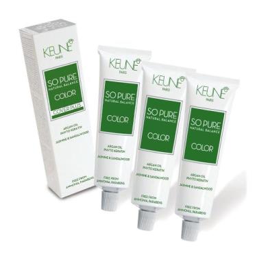 Imagem de Kit Keune So Pure Color 6.00 Cover Plus - Coloração 60ml (3 unidades)