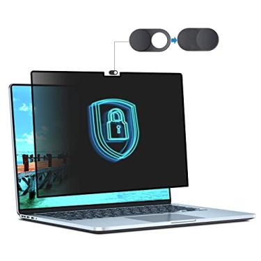 Imagem de STARY Tela de privacidade para MacBook Pro 14 polegadas 2021-2023 (A2442/A2779/A2918/A2992, M1/M2/M3), filtro de luz azul antirreflexo removível - Design fosco e brilhante