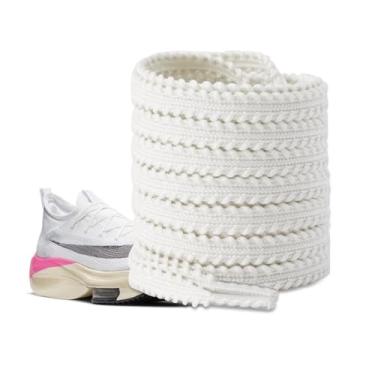 Imagem de UamGlsob Cadarços de corrida para tênis AlphaFly 3, cadarços atléticos de reposição para tênis Vaporfly 3 tênis masculino feminino (bege, 47"/120 cm)