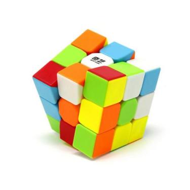 Imagem de Cubo Mágico 3x3 Profissional Stickerless Warrior QiYi Original Lubrifi