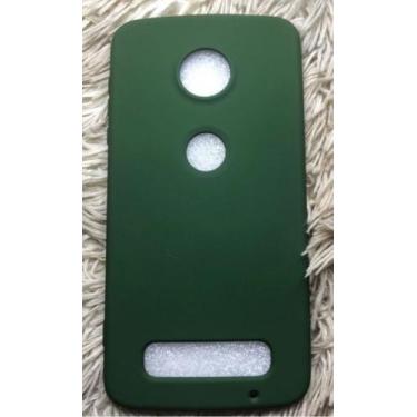 Imagem de Capa Case Capinha Motorola Moto Z2 Play Silicone Aveludada com proteçã