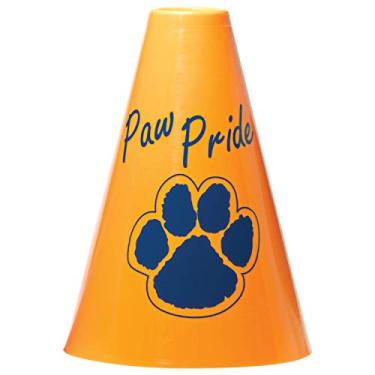 Imagem de Anderson's School Spirit, Megafones de plástico, equipamento para fãs de esportes, jogo de futebol, acessórios de líder de torcida, produtos Team Spirit, conjunto de 25, 18 cm, pata amarela e azul