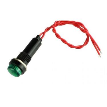 Imagem de 10 Peças - Sinalizador Olho De Boi 220v Verde  - Zx