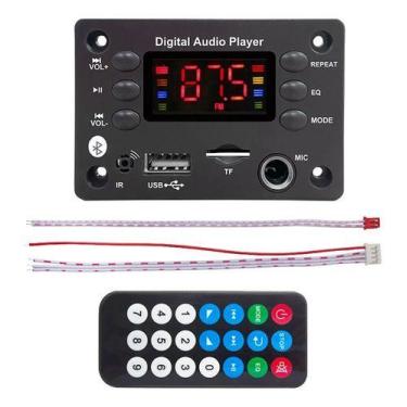 Imagem de Placa Decodificador Usb P/ Caixa Ativa Mp3 Radi Aux Bluetoot - Decodif