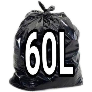 Imagem de Kit 6 Pacotes Com Saco De Lixo 60 Litros Preto 100 Unid - HIGIPACK
