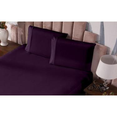 Imagem de Fronha Prática Malha Gel Lisa com Vira 2 Peças Roxo - Ametista Decoraç