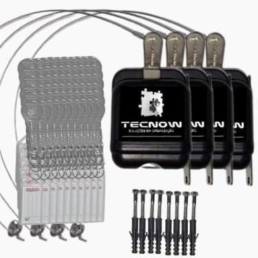 Imagem de Kit 04 Travas Tecnow para Carrinho de compras em Condominio +  65 Chav