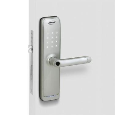 Imagem de Fechadura Digital D200 IMAB Reversível Semiautomática Prata