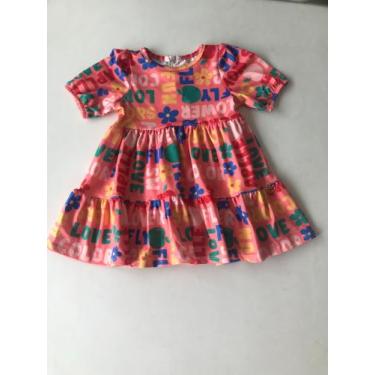 Imagem de Vestido infantil feminino estampado TAM:1,3,4,6,10,12 anos - Mon Sucré