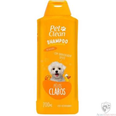 Imagem de Shampoo Condicionante Pelos Claros Cães Gatos 700ml Petclean - PET CLE