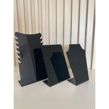 Imagem de Kit Expositores de Jóias e semi Jóias - Sericell, Preto