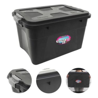 Imagem de Caixa Organizadora Multiuso 56 Litros Com Travas - Uninjet