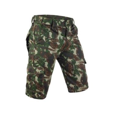 Imagem de Bermuda Cargo Tática Defender - Camuflada - Safo, Exercito, 52