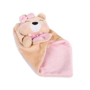 Imagem de Naninha Paninho Bebê Dormir em Plush ursinho - Dolce Affetto, rosa