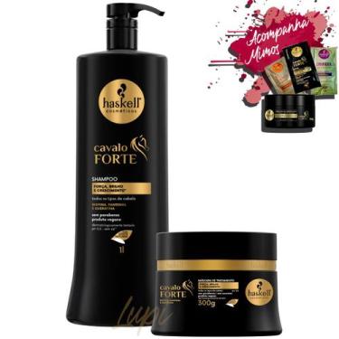 Imagem de Kit Haskell Cavalo Forte Shampoo 1L + Mascara 300g