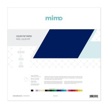 Imagem de Papel Color Pop Azul Marinho Mimo - 30,5 x 30,5 cm - 180 gr - 25 unds