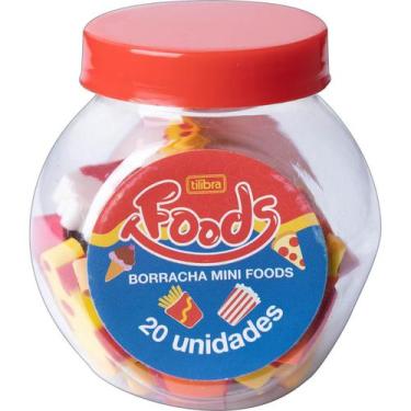 Imagem de Borrachas Escolar Mini Foods Dreams e Pets (Escolha) Tilibra, FOODS