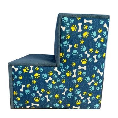 Imagem de Escada Para Cães E Gatos 2 Degraus Cat House Brasil varias cores, Azul
