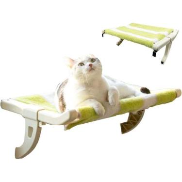 Imagem de Cama Suspensa Janela Gato Pet Caminha Luxo Ajustavel Relaxante Anti Es