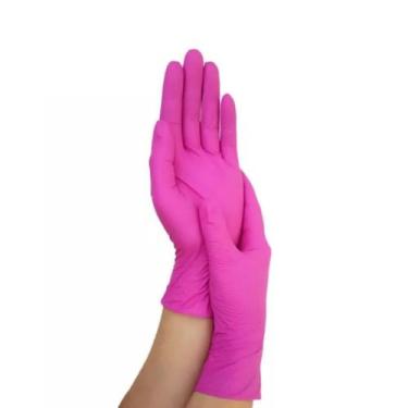 Imagem de Luva Rosa De Procedimento Nitrílica Cx 100 Un - Várias