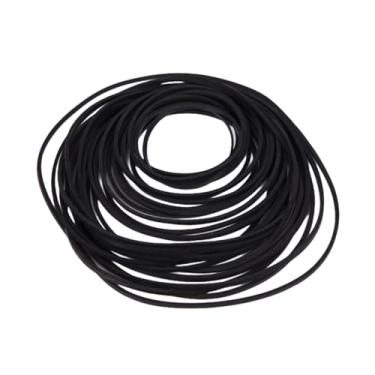 Imagem de Sam&Johnny Manutenção de reparo de gravador de cassetes DVD/CD de borracha, pacote misto plano de 4 mm de largura, polia de 40 a 135 mm de comprimento, correias de acionamento de borracha (pacote com