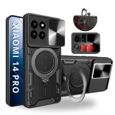 Imagem de Capa Capinha Armor Anti Choque Militar Ring Luxo Para Xiaomi 14 Pro 5G