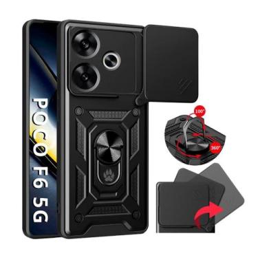 Imagem de Capa Capinha Armor Anti Choque Militar Ring Luxo Para Poco F6 5G - Pro