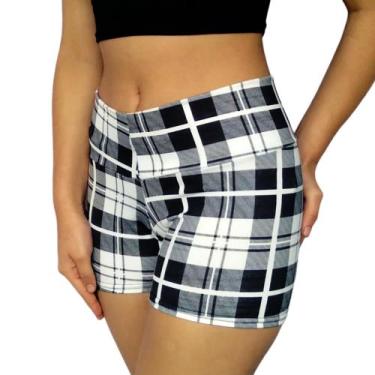 Imagem de Short Feminino Curto Justo Cós Estampas Sortidas Suplex Pp ao Plus Siz