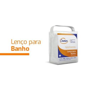 Imagem de Lenço para Banho no Leito Cremer Limpar Bebê com 100u.