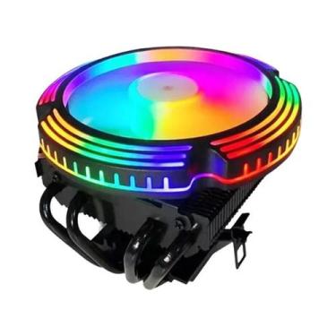 Imagem de Baixo Perfil 4 Tubos De Calor Cpu Cooler 120mm Pwm Ventilador Do Radia