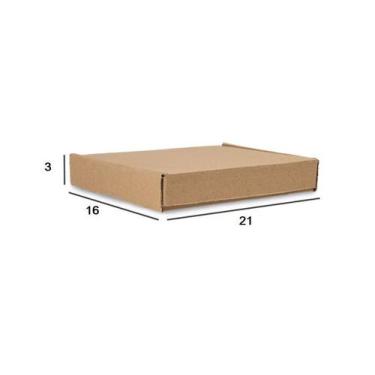 Imagem de 50 Caixas de papelão para envio DVD Livro Games 21x16x3 - Cv8 - Smart 